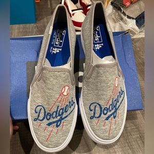 Women's Los Angeles Dodgers Keds Double Decker Slip-On Sneakers